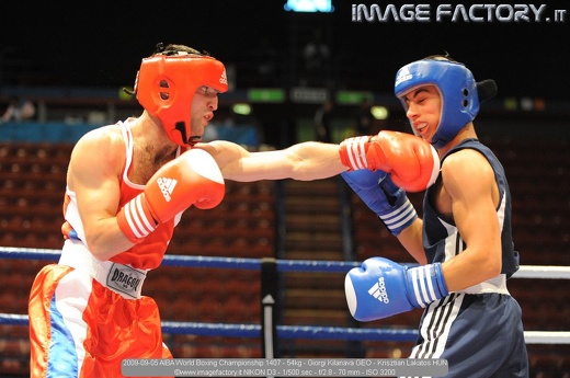 2009-09-05 AIBA World Boxing Championship 1407 - 54kg - Giorgi Kilanava GEO - Krisztian Lakatos HUN